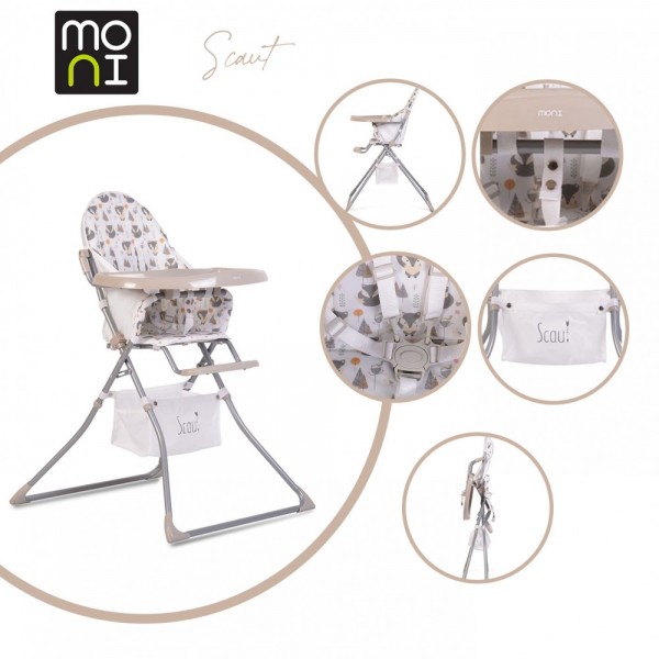 Cangaroo Καρεκλάκι Φαγητού Scaut Beige (3801005150601) Cangaroo Καρεκλάκι Φαγητού Scaut Beige (3801005150601)
