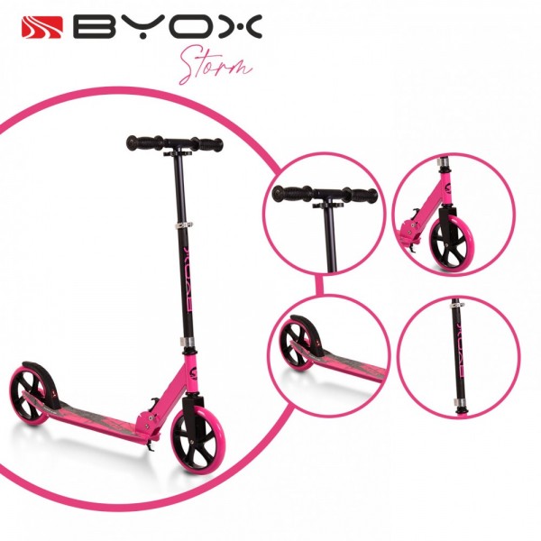 Byox Scooter Storm Pink (3800146253783-1) Byox Scooter Storm Pink (3800146253783-1)