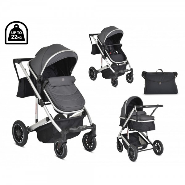 Cangaroo Καρότσι Thira 2 σε 1 Grey (3800146236045) Cangaroo Καρότσι Thira 2 σε 1 Grey (3800146236045)