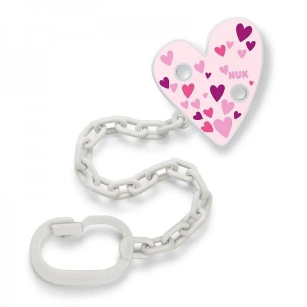 Nuk Αλυσίδα Πιπίλας με Κρίκο Ροζ καρδιά (10751534) Nuk Αλυσίδα Πιπίλας με Κρίκο Ροζ καρδιά (10751534)