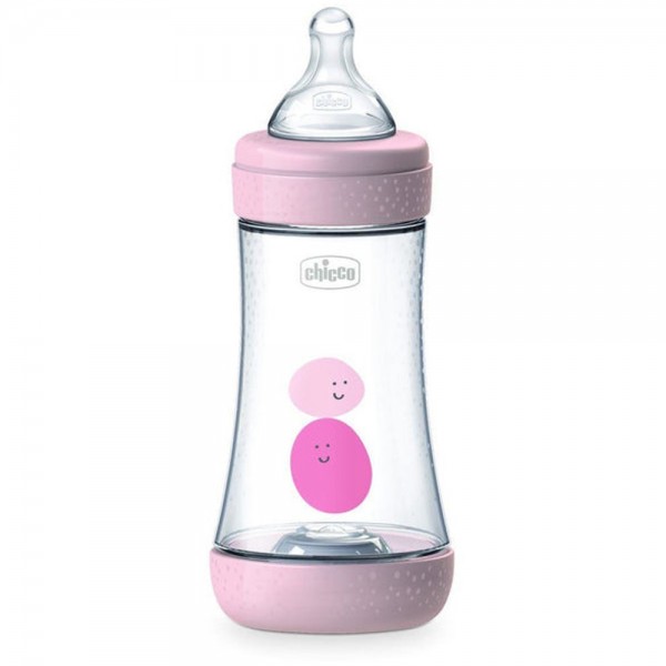 Chicco Πλαστικό Μπιμπερό Perfect 5 Κατά των Κολικών με Θηλή Σιλικόνης 240ml για 2+ μηνών Ροζ (A60-20223-10) Chicco Πλαστικό Μπιμπερό Perfect 5 Κατά των Κολικών με Θηλή Σιλικόνης 240ml για 2+ μηνών Ροζ (A60-20223-10)