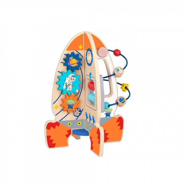 Tooky Toys Πύραυλος Δραστηριοτήτων από Ξύλο για 24+ Μηνών (TK333) Tooky Toys Πύραυλος Δραστηριοτήτων από Ξύλο για 24+ Μηνών (TK333)