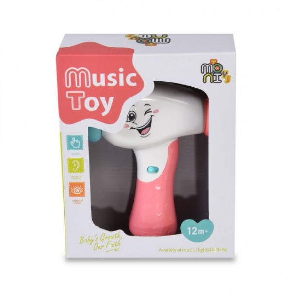 Moni Σφυρί με Μουσική για 12+ Μηνών Pink (K999-119P) Moni Σφυρί με Μουσική για 12+ Μηνών Pink (K999-119P)