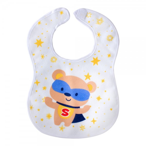 Sevi Bebe Αδιάβροχη Σαλιάρα με κλείσιμο Velcro Super Bear (17-111) Sevi Bebe Αδιάβροχη Σαλιάρα με κλείσιμο Velcro Super Bear (17-111)