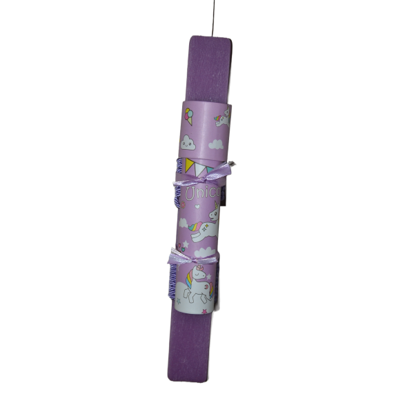 Χειροποίητη Αρωματική Λαμπάδα με Μωβ Καλειδοσκόπιο (2023083) Χειροποίητη Αρωματική Λαμπάδα με Μωβ Καλειδοσκόπιο (2023083)