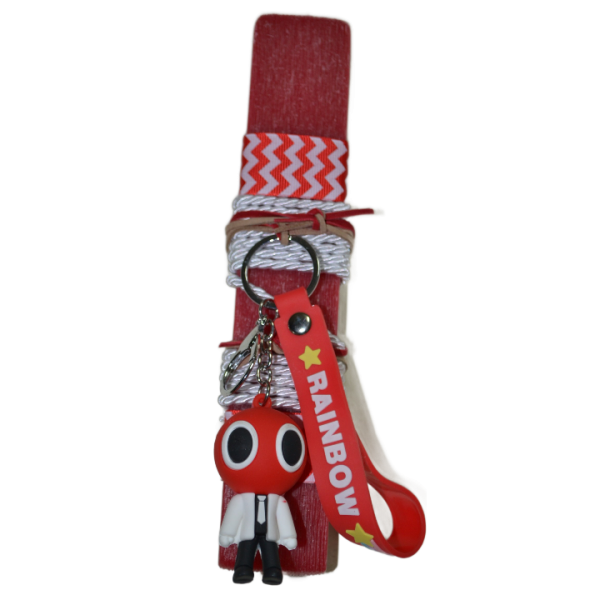 Χειροποίητη Αρωματική Λαμπάδα Με Μπρελόκ Red Alien (2024008) Χειροποίητη Αρωματική Λαμπάδα Με Μπρελόκ Red Alien (2024008)