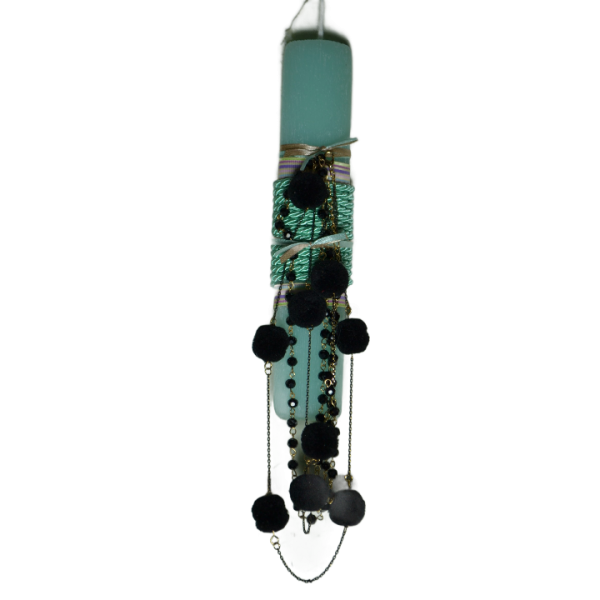 Χειροποίητη Αρωματική Λαμπάδα Κολιέ με Pon Pon στοιχεία (2024159) Χειροποίητη Αρωματική Λαμπάδα Κολιέ με Pon Pon στοιχεία (2024159)