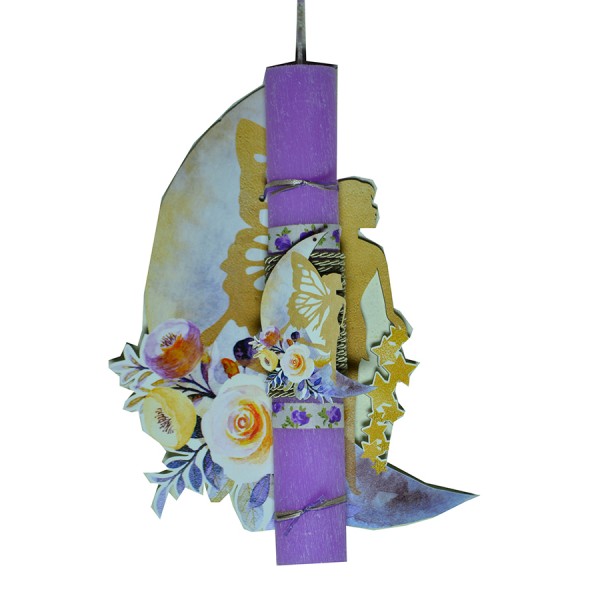 Χειροποίητη Αρωματική Λαμπάδα Νεράιδα Με Ξύλινη Βάση που κρεμιέται ως διακοσμητικό Καδράκι (2024262) Χειροποίητη Αρωματική Λαμπάδα Νεράιδα Με Ξύλινη Βάση που κρεμιέται ως διακοσμητικό Καδράκι (2024262)