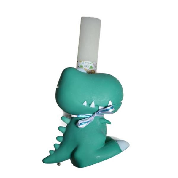 Χειροποίητη Αρωματική Λαμπάδα Με Κουμπαρά Δεινόσαυρο (2024309) Χειροποίητη Αρωματική Λαμπάδα Με Κουμπαρά Δεινόσαυρο (2024309)