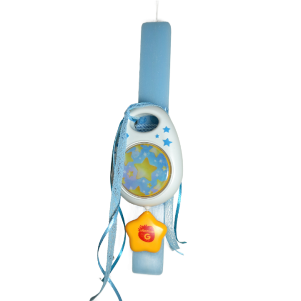 Χειροποίητη Αρωματική Λαμπάδα Με Μουσικό Παιχνίδι Μπλε (2024341) Χειροποίητη Αρωματική Λαμπάδα Με Μουσικό Παιχνίδι Μπλε (2024341)