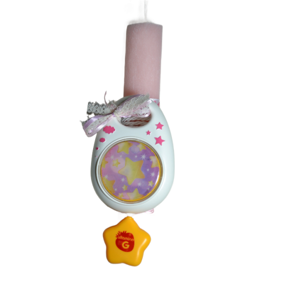 Χειροποίητη Αρωματική Λαμπάδα Με Μουσικό Παιχνίδι Ροζ (2024342) Χειροποίητη Αρωματική Λαμπάδα Με Μουσικό Παιχνίδι Ροζ (2024342)