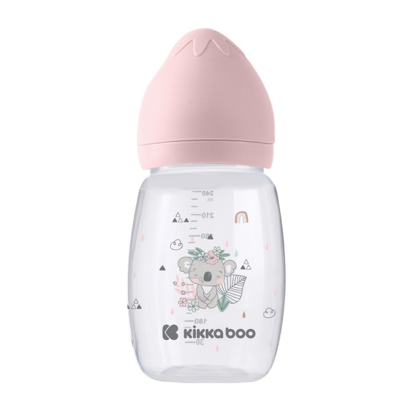 Kikkaboo Πλαστικό Μπιμπερό με θηλή σιλικόνης 3m+ 260ml Savanna Pink (31302020097) Kikkaboo Πλαστικό Μπιμπερό με θηλή σιλικόνης 3m+ 260ml Savanna Pink (31302020097)