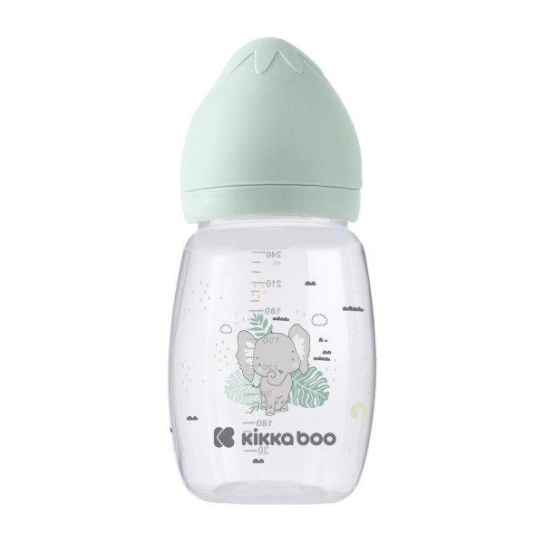Kikkaboo Πλαστικό Μπιμπερό με θηλή σιλικόνης 3m+ 260ml Savanna Mint (31302020098) Kikkaboo Πλαστικό Μπιμπερό με θηλή σιλικόνης 3m+ 260ml Savanna Mint (31302020098)
