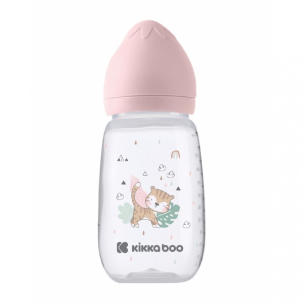 Kikkaboo Πλαστικό Μπιμπερό με θηλή σιλικόνης 6m+ 310ml Savanna Pink (31302020099) Kikkaboo Πλαστικό Μπιμπερό με θηλή σιλικόνης 6m+ 310ml Savanna Pink (31302020099)