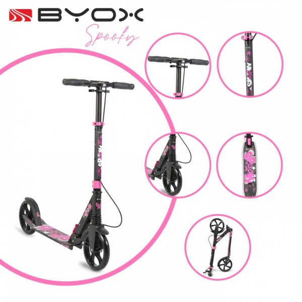 Byox Scooter με Αμορτισέρ Spooky Pink (3800146225643) Byox Scooter με Αμορτισέρ Spooky Pink (3800146225643)