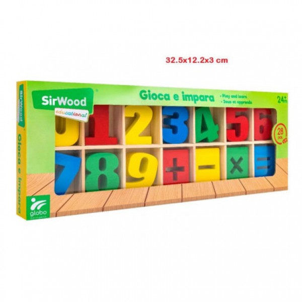 Sirwood Ξύλινοι Αριθμοί & Σύμβολα 28 τεμ (407744) Sirwood Ξύλινοι Αριθμοί & Σύμβολα 28 τεμ (407744)