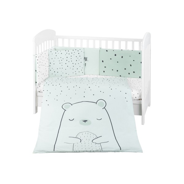 Kikka Boo Σετ Προίκας Μωρού 6 τεμαχίων 70/140 Bear with me Mint (41101060119) Kikka Boo Σετ Προίκας Μωρού 6 τεμαχίων 70/140 Bear with me Mint (41101060119)