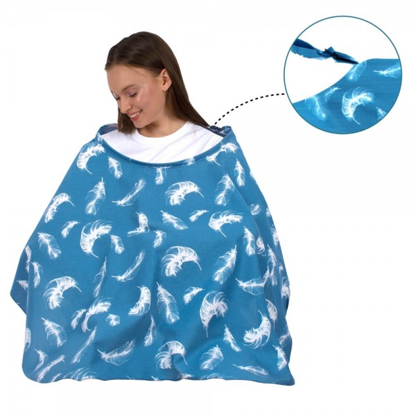 Sevi Bebe Ποδιά Θηλασμού Feather Pattern (6372-91) Sevi Bebe Ποδιά Θηλασμού Feather Pattern (6372-91)