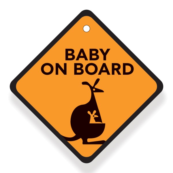 Babywise Cartoon Baby on Board ( BW007) Babywise Cartoon Baby on Board ( BW007)