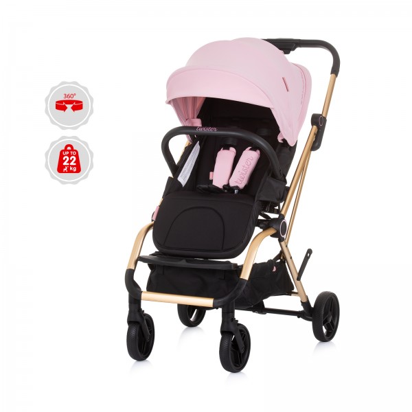 Chipolino Καρότσι Twister 0-22kg και 360 Rotation Rose White (LKTW02303RW) Chipolino Καρότσι Twister 0-22kg και 360 Rotation Rose White (LKTW02303RW)