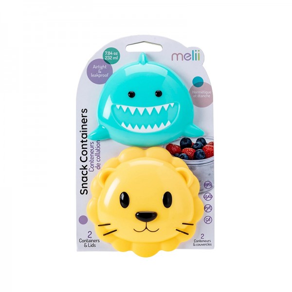 Melii – Σετ 2 δοχείων για σνακ Shark & Lion (MEL14900) Melii – Σετ 2 δοχείων για σνακ Shark & Lion (MEL14900)