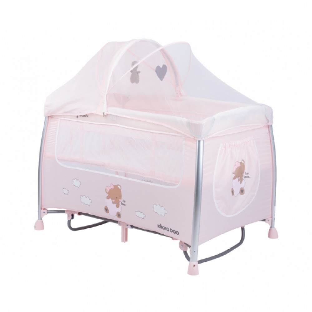 Kikkaboo Παρκοκρέβατο Dreamy Bear Pink 2 Επιπέδων (31003010090) Kikkaboo Παρκοκρέβατο Dreamy Bear Pink 2 Επιπέδων (31003010090)