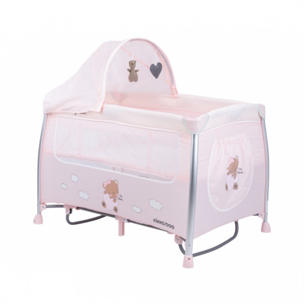 Kikkaboo Παρκοκρέβατο Dreamy Bear Pink 2 Επιπέδων (31003010090) Kikkaboo Παρκοκρέβατο Dreamy Bear Pink 2 Επιπέδων (31003010090)