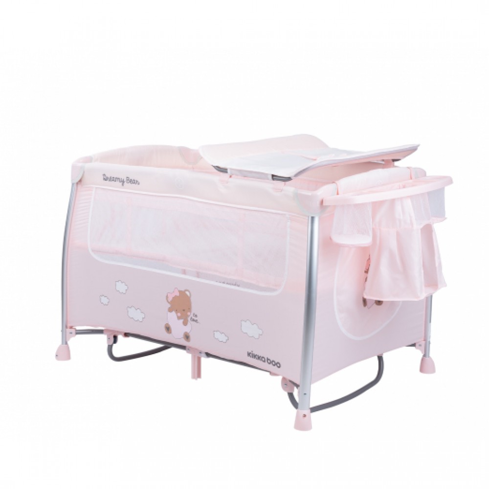 Kikkaboo Παρκοκρέβατο Dreamy Bear Pink 2 Επιπέδων (31003010090) Kikkaboo Παρκοκρέβατο Dreamy Bear Pink 2 Επιπέδων (31003010090)