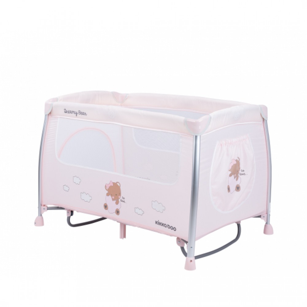 Kikkaboo Παρκοκρέβατο Dreamy Bear Pink 2 Επιπέδων (31003010090) Kikkaboo Παρκοκρέβατο Dreamy Bear Pink 2 Επιπέδων (31003010090)