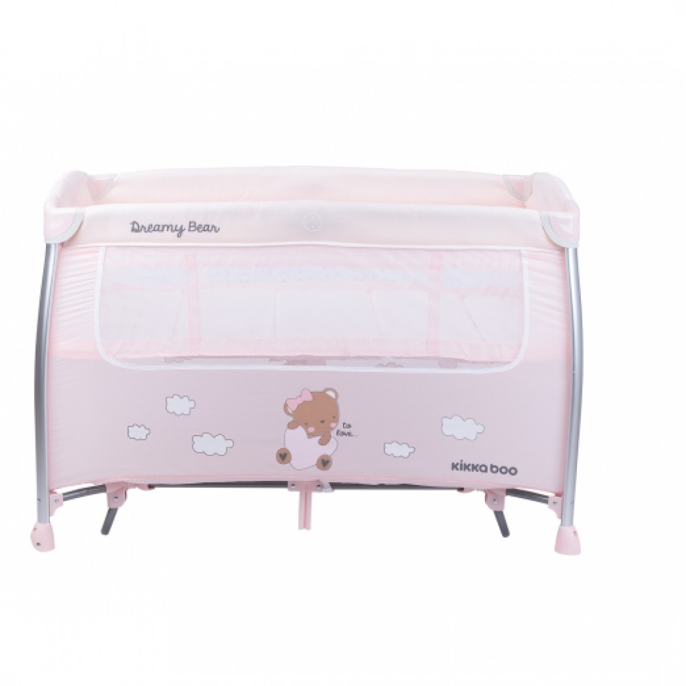 Kikkaboo Παρκοκρέβατο Dreamy Bear Pink 2 Επιπέδων (31003010090) Kikkaboo Παρκοκρέβατο Dreamy Bear Pink 2 Επιπέδων (31003010090)