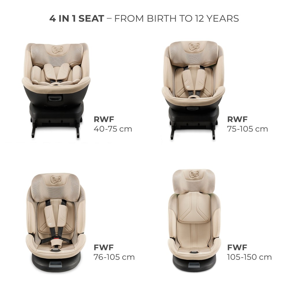 Kinderkraft Κάθισμα Αυτοκινήτου Xpedition Isofix i-Size 360° Beige (KCXPED03BEG0000)
