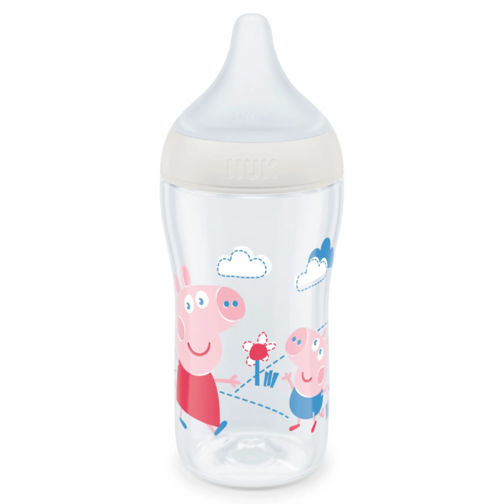 Nuk Peppa Pig Μπιμπερό Πλαστικό 260ml Perfect Match με θηλή 3m+ (10216017)