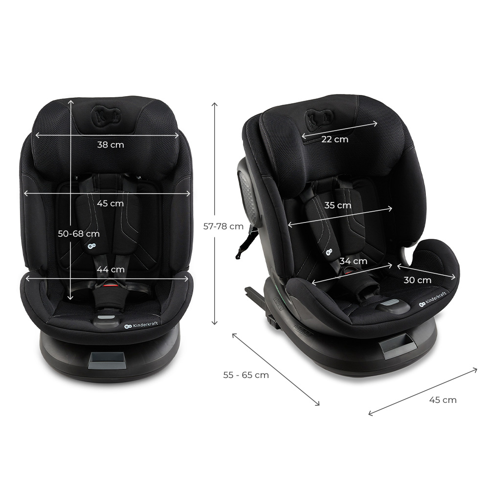 Kinderkraft Κάθισμα Αυτοκινήτου Xpedition Isofix i-Size 360° Black (KCXPED03BLK0000)