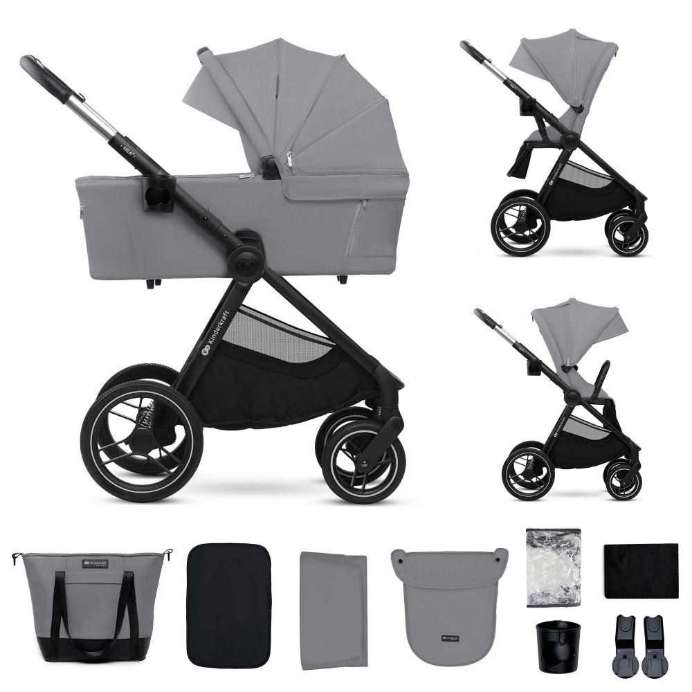 Kinderkraft Πολυκαρότσι Nea 5σε1 Light Grey (KSNEA002GRY2000-1)