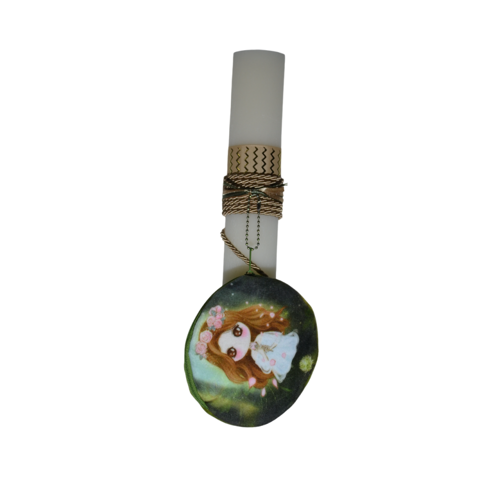 Χειροποίητη Αρωματική Λαμπάδα με Πράσινο πορτοφολάκι (2026034) Χειροποίητη Αρωματική Λαμπάδα με Πράσινο πορτοφολάκι (2026034)