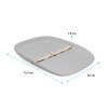 Kidnort Αλλαξιέρα Soft Rengjore Frost Grey (KID000154)