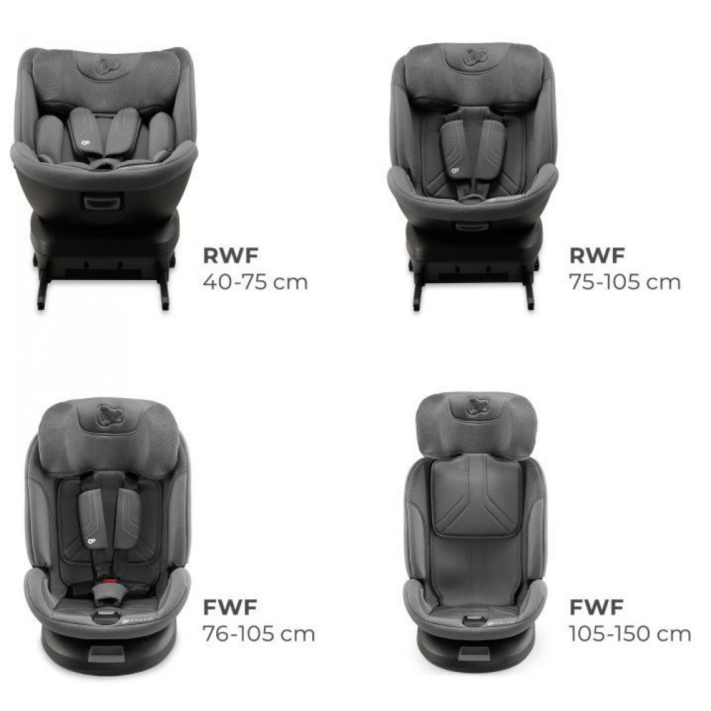 Kinderkraft Κάθισμα Αυτοκινήτου Xpedition Isofix i-Size 360° Grey (KCXPED03GRY0000)