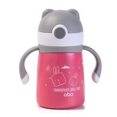Abo Παγούρι θερμός 300 ml με μαλακό καλαμάκι & λαβές Somebunny Loves you (313403) Abo Παγούρι θερμός 300 ml με μαλακό καλαμάκι & λαβές Somebunny Loves you (313403)