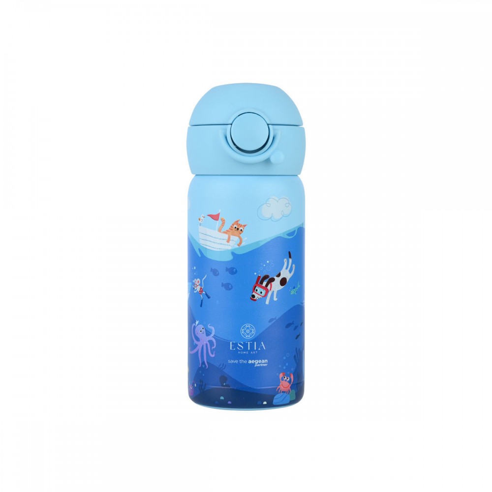 Estia Home Παιδικό Παγούρι Θερμός 350ml Ocean Play (01-33040)
