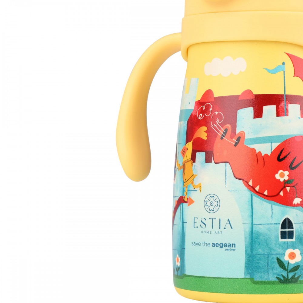 Estia Παιδικό Παγούρι Θερμός Ανοξείδωτο με Καλαμάκι 300ml Fortress Dragon (01-33217) Estia Παιδικό Παγούρι Θερμός Ανοξείδωτο με Καλαμάκι 300ml Fortress Dragon (01-33217)