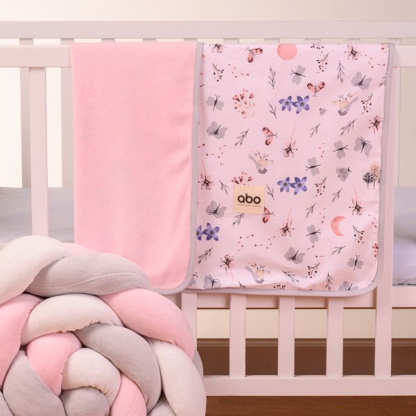 Abo Βελουτέ κουβέρτα αγκαλιάς 90*90 flowers and butterflies (2581-400) Abo Βελουτέ κουβέρτα αγκαλιάς 90*90 flowers and butterflies (2581-400)