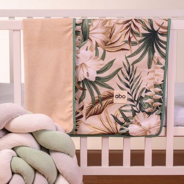 Abo Βελουτέ κουβέρτα αγκαλιάς 90*90 Tropical Leaves (2583-830) Abo Βελουτέ κουβέρτα αγκαλιάς 90*90 Tropical Leaves (2583-830)