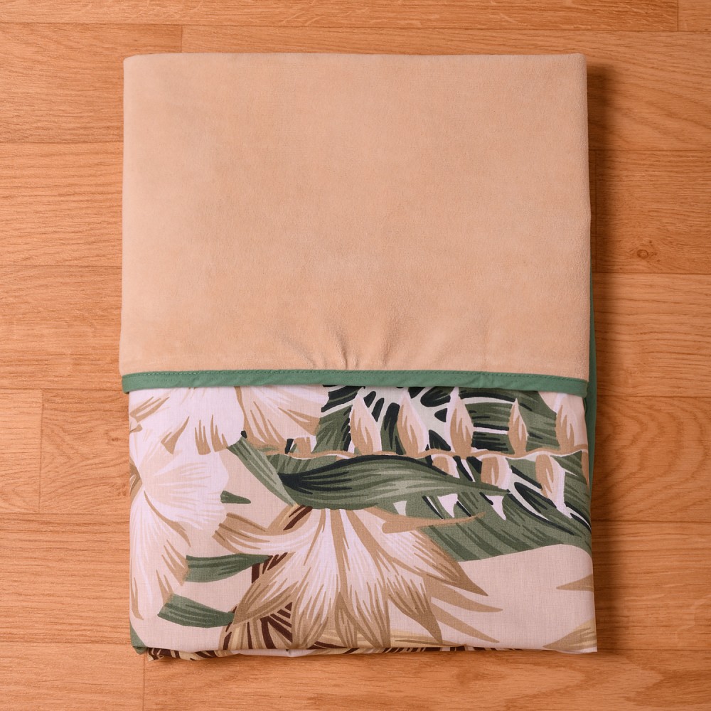Abo Βελουτέ κουβέρτα αγκαλιάς 90*90 Tropical Leaves (2583-830)