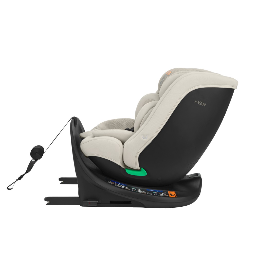 Kikkaboo Κάθισμα Αυτοκινήτου i-van Isofix i-Size 360° Light Grey (31002100083) Kikkaboo Κάθισμα Αυτοκινήτου i-van Isofix i-Size 360° Light Grey (31002100083)