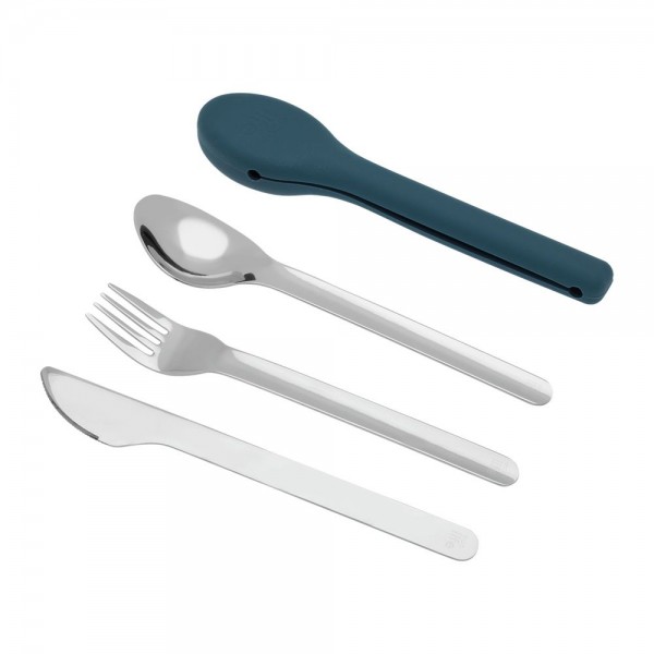 Eco Life Μαχαιροπίρουνα σε Θήκη Σιλικόνης Dusty Blue (33-BO-9096) Eco Life Μαχαιροπίρουνα σε Θήκη Σιλικόνης Dusty Blue (33-BO-9096)