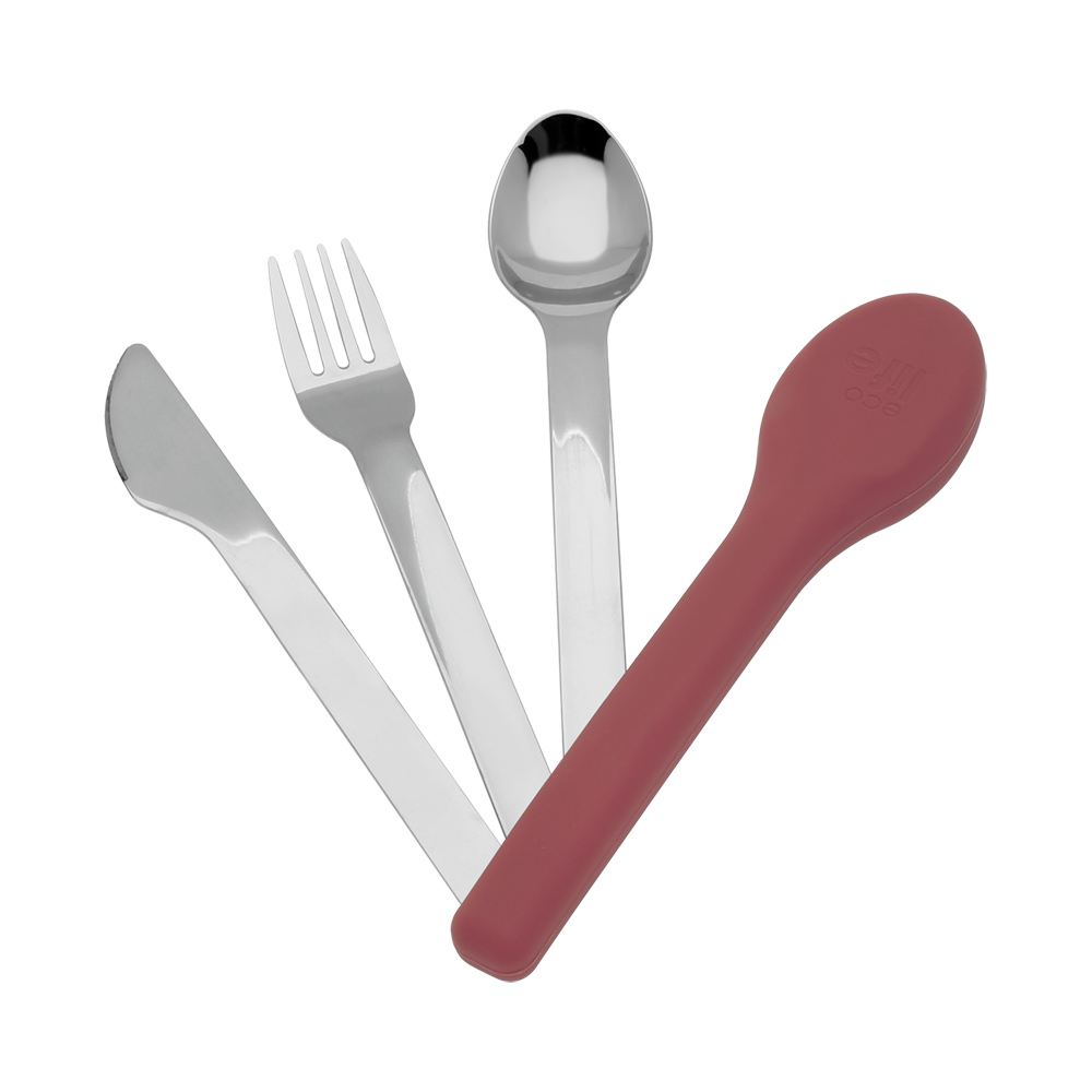 Eco Life Μαχαιροπίρουνα σε Θήκη Σιλικόνης Dusty Red (33-BO-9097) Eco Life Μαχαιροπίρουνα σε Θήκη Σιλικόνης Dusty Red (33-BO-9097)