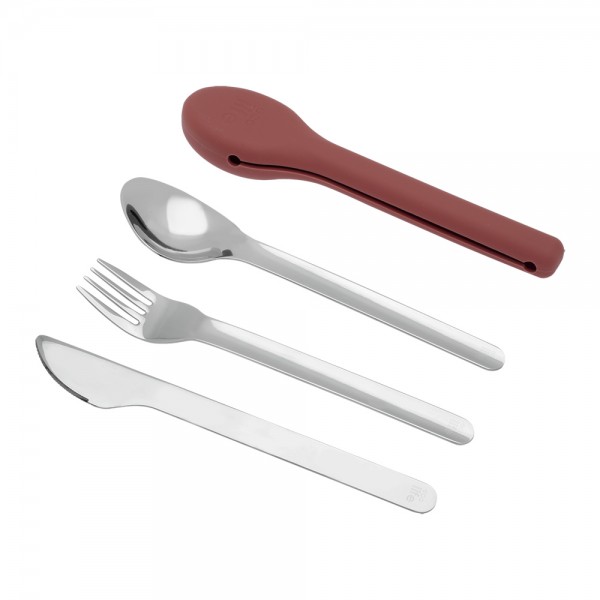 Eco Life Μαχαιροπίρουνα σε Θήκη Σιλικόνης Dusty Red (33-BO-9097) Eco Life Μαχαιροπίρουνα σε Θήκη Σιλικόνης Dusty Red (33-BO-9097)