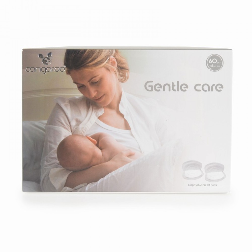 Επιθέματα Στήθους Υποαλλεργικά Cangaroo Gentle Care 60τμχ. + 6 δώρο (3800146260149)
