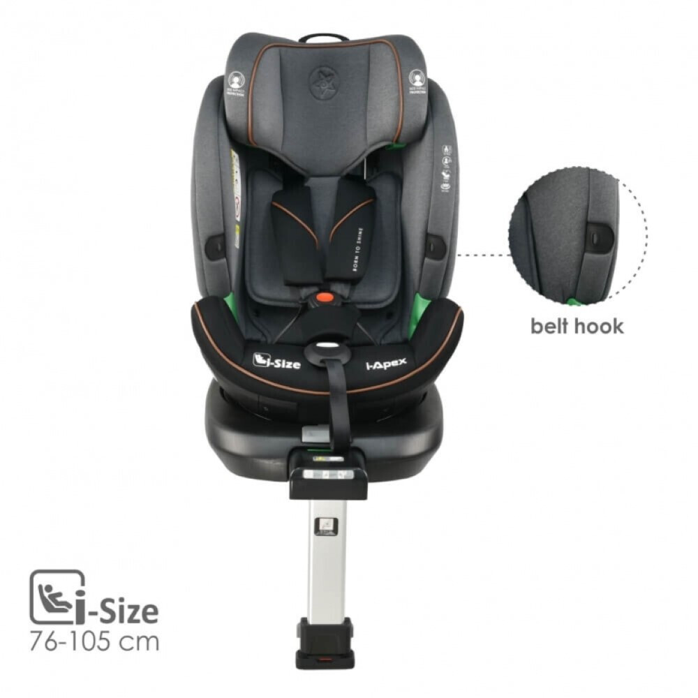 Bebestars Κάθισμα Αυτοκινήτου i-Apex i-Size 360° Grey (916-186) Bebestars Κάθισμα Αυτοκινήτου i-Apex i-Size 360° Grey (916-186)