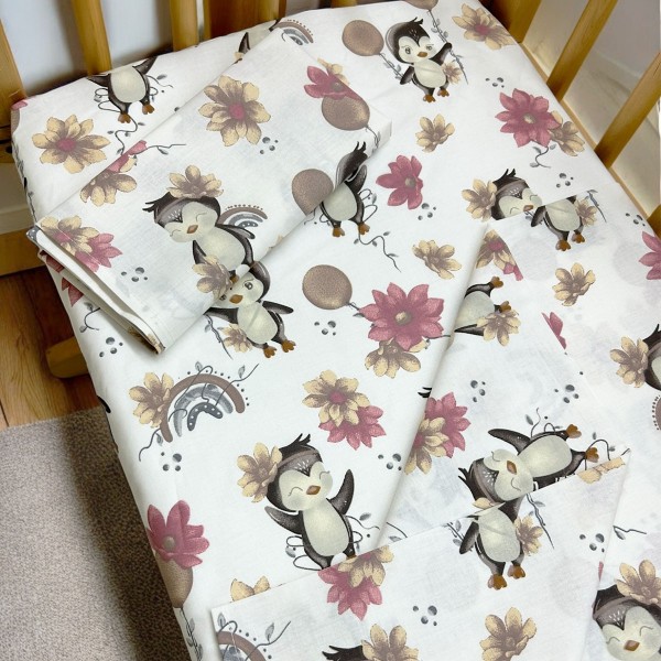 Bunnybebe Σεντόνια λίκνου (ΣΕΤ 3ΤΜΧ), Penguin (997-PENGUIN) Bunnybebe Σεντόνια λίκνου (ΣΕΤ 3ΤΜΧ), Penguin (997-PENGUIN)